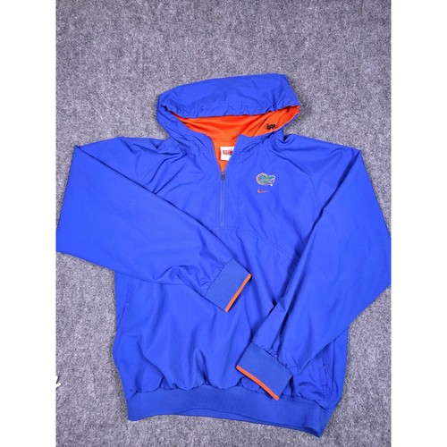 Florida Gators Nike Windbreaker Jacket Boys Large Blue Quarter Zip Pullover