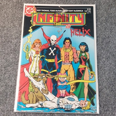 Infinity Inc. #17 VF/NM Todd McFarlane 1985 DC Comics Mr Bones Spawn Prototype