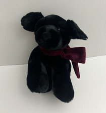 Russ Berrie Ginger 11 Plush Floppy Dog Black Lab Puppy Stuffed Animal Soft Toy