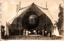 Hammondsport NY New York T S Baldwin Airship hangar '07 RPPC Photo Postcard COPY