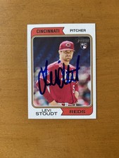 Levi Stoudt Signed 2023 Topps Heritage High Number Autographed Card #591 Reds