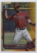 2022 Bowman Chrome Yellow & Orange Vapor Refractor 67/75 Arol Vera #BCP-177 0u06