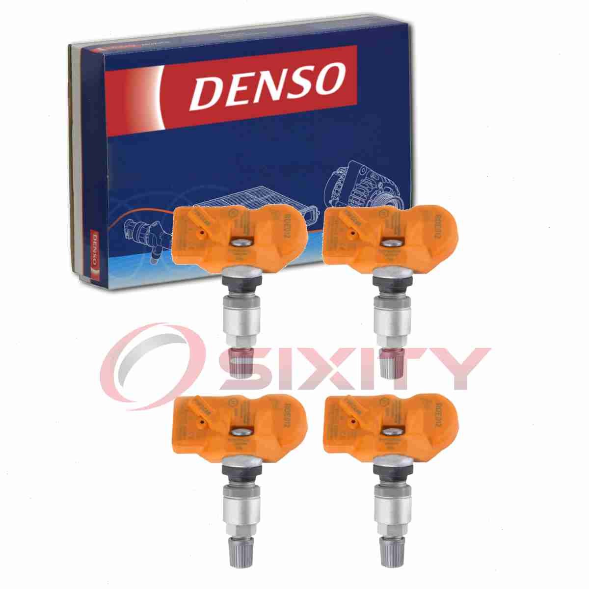 4 pc Denso Tire Pressure Monitoring System Sensors for 2012-2014 Rolls-Royce wb