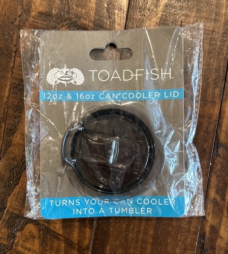 Tapa de enfriador de latas aislada de pez sapo se adapta a enfriadores de latas de tamaño 12 oz y 16 oz