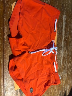mens swimsuit orange trunks size XL. Bodytech