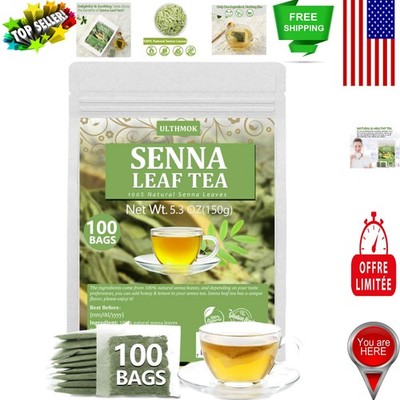 All-Natural 100 Count Senna Tea Bags - Refreshing Laxative & Caffeine Free