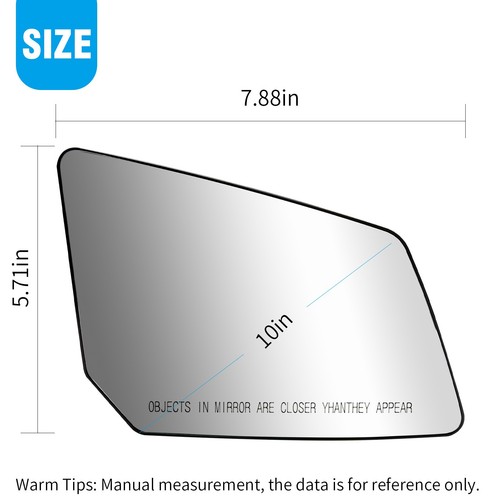 GMC Acadia 2007-2016 Right Side Mirror Glass Replacement Fits GM1324124 - Picture 4 of 9
