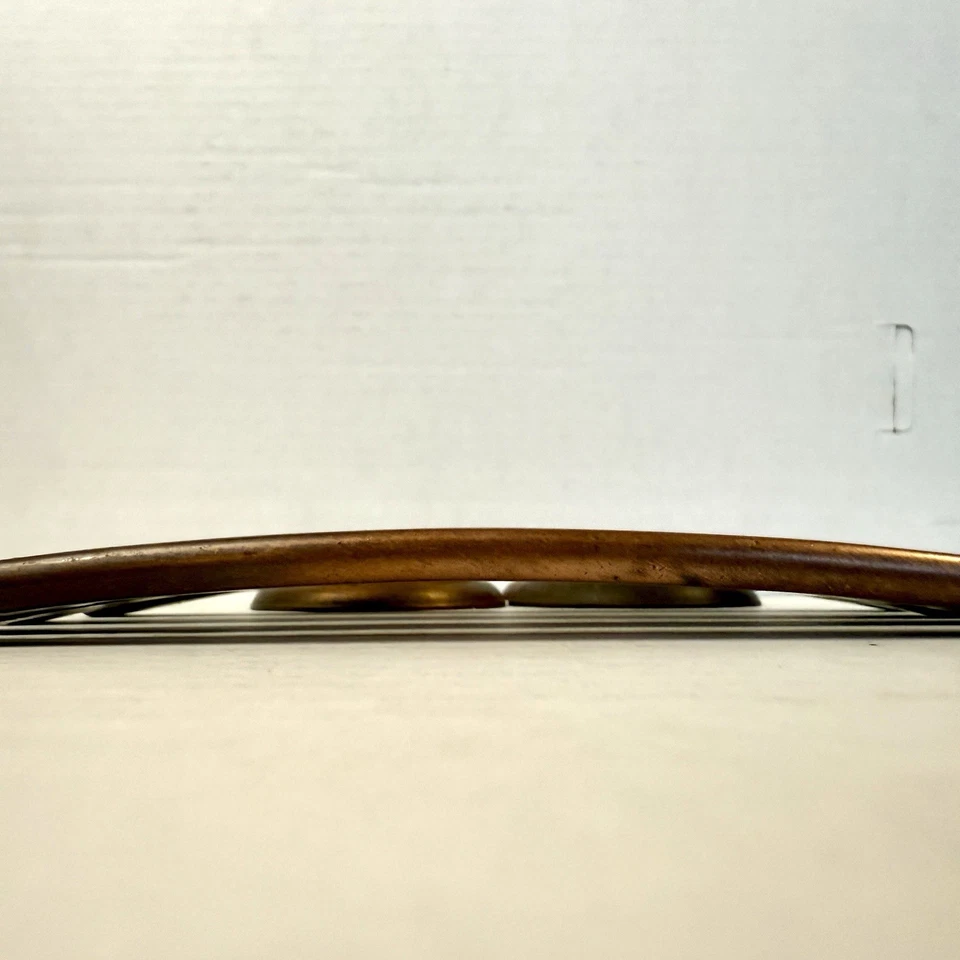 Vintage MCM Solid Copper Drawer Pulls Knobs - Each 6 1/2” Bar Weighs 4 Ounces - Image 3 of 4