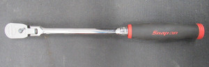Snap-on Tools USA 3/8" Drive Cushion Grip Flex Head Ratchet Red FHLF80A