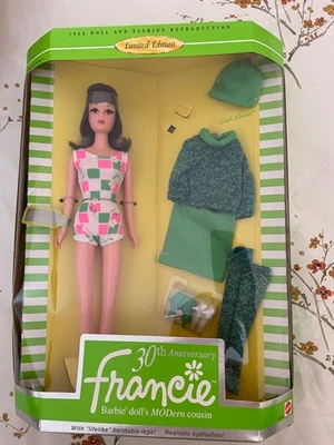 Poupée Barbie 30 ème Anniversaire Francie, reproduction modèle 1966. - Photo 1/4