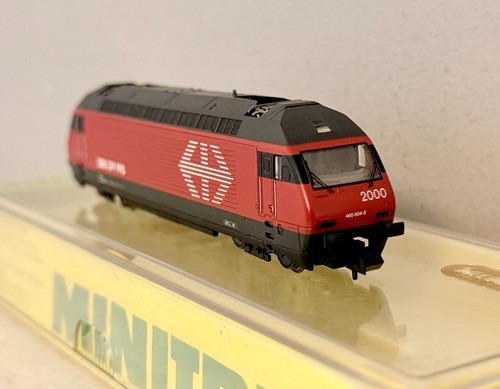 Minitrix Spur N 12862 Schweizerische Eisenbahnen SBB CFF FFS Doppelstromabnehmer Elektrolok | Zustand: Used