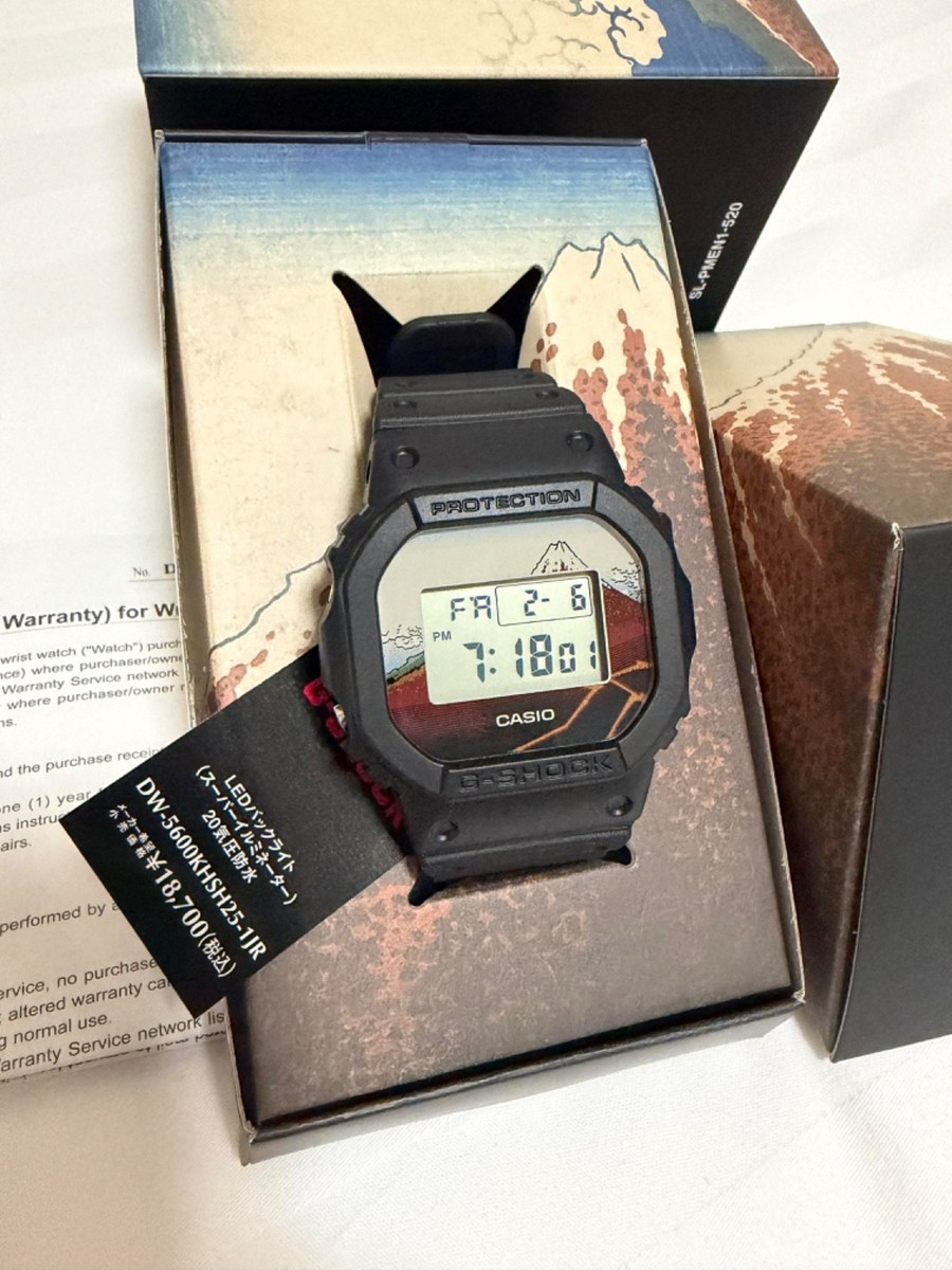 CASIO G-SHOCK DW-5600KHSH25-1JR Katsushika Hokusai Unisex Made in