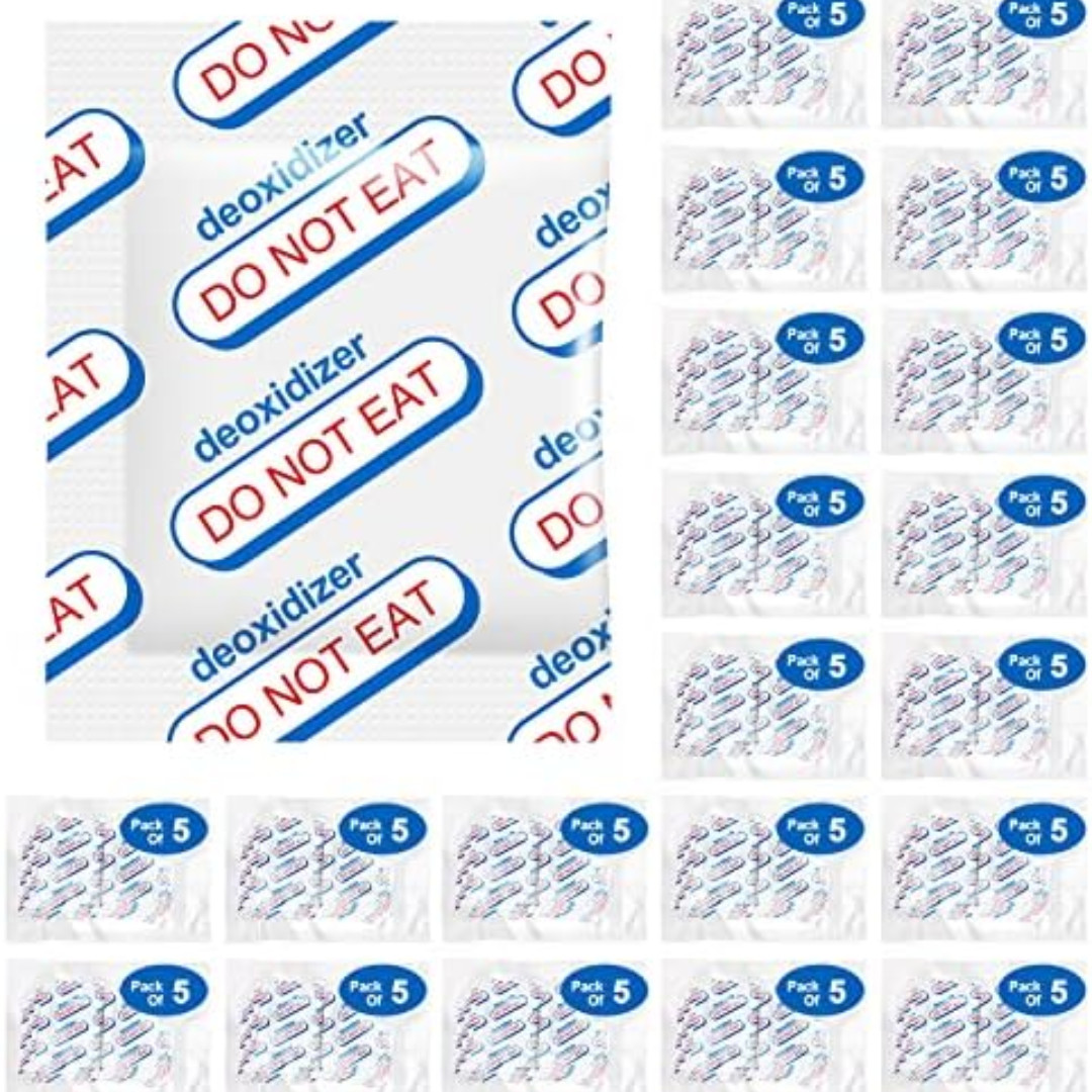 500cc Oxygen Absorbers for Food Storage - 100 Count (20x Pac