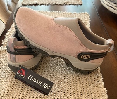 MERRELL SATELLITE MOC PINK SUEDE WOMEN'S SLIP ON PERFORMANCE WALKING SHOE ~ SZ 8