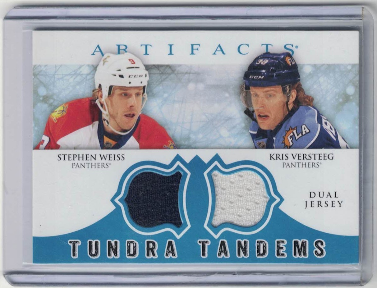 ⭐Stephen Weiss - Kris Versteeg -2012-13- Artifacts - Blue Tundra Tandems Jersey⭐