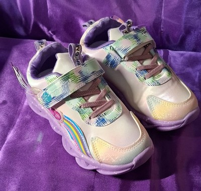 Mädchen Fashion Sneakers mit LED Gr. 31 Lila ''ELSA''