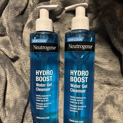 2 Neutrogena Hydro Boost Cleanser Water Gel 6.7oz Hyaluronic Acid Exp 06/2027