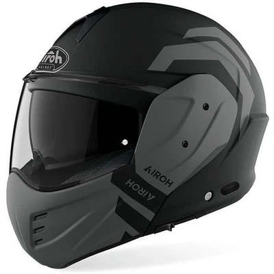 Airoh Illusion Antracite Modulares Motorrad Helm Flip-Back Klapphelm, Anthrazit - Bild 1 von 2
