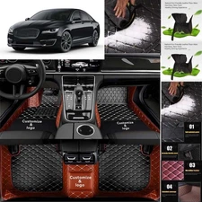 For Lincoln MKZ Car Floor Mats PU Leather Auto Pads Interior Accessories