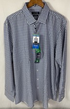 Nautica Men's Performance Slim Fit Dress Shirt in BLUE XL 17-17.5 36x37 NWT