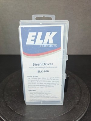 NEW Elk-100 High Performance Siren Driver Module 2-Volume Levels Simultaneously 