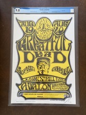 CGC Certified!!   Mint FD22 Signed Grateful Dead Concert Poster AOR FD