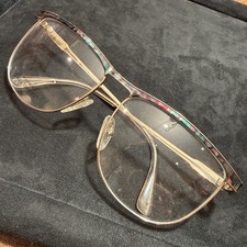 NOS Vintage Laura Biagiotti V 168 Oversize Multi Color Colorful Glasses Frame 58