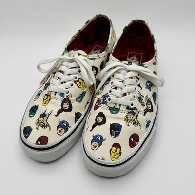 VANS x Marvel Heads Avenger Sneaker VN0A38EMRNU Mens 8 Comic Superhero Shoe Rare