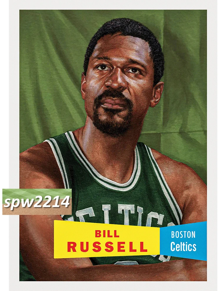 Topps Boston Celtics Basketball Bill Russell Sports Trading Cards