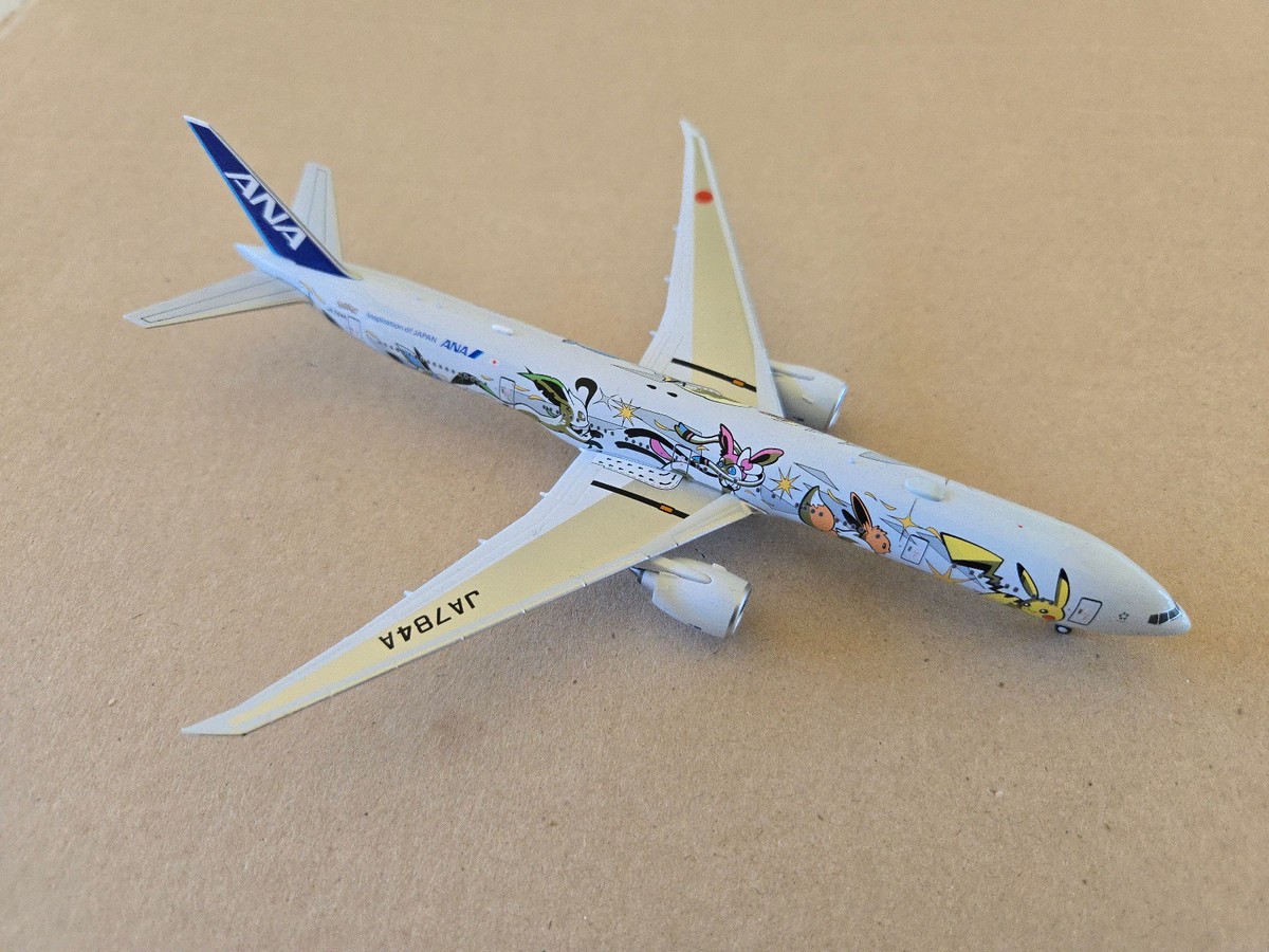 Aviation 1:400 ANA 全日空 B777-300ER JA784A 1:400 Boeing 777-300 ANA All Nippon Airways JA784A Pokemon Eevee