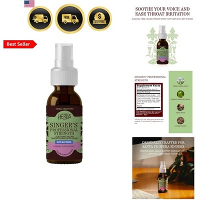 Singer's Saving Grace Professional Strength Spray - Plant-Based Soothing Thro...