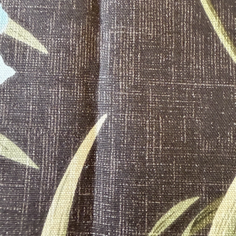 St Thomas Garden Brown Tropical Floral Leaf Print Fabric Magnolia Home 3.9Ydx54 - Image 4 of 4