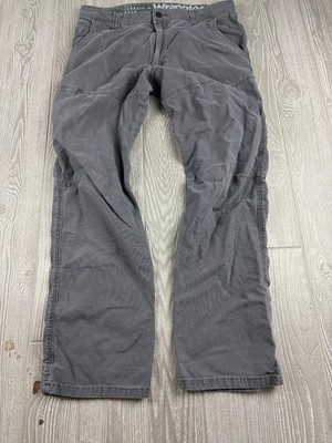 Wrangler ATG Mens Gray Straight Fit Utility Pants No Size Tag Inseam 30