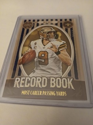 2019 Panini Legacy Football Drew Brees 09/50 Record Book RB-DB