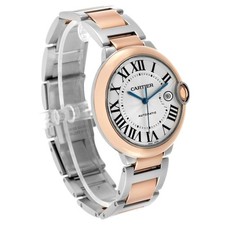 Cartier Ballon Bleu 42 Steel Rose Gold Mens Watch W2BB0004 Card 3