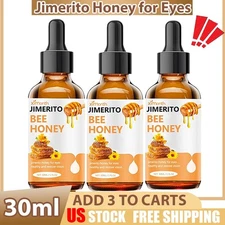 Jimerito Bee Honey for Eyes 1-3X Jimerito Clear Eye Drops, Eyes Strain Red Eyes