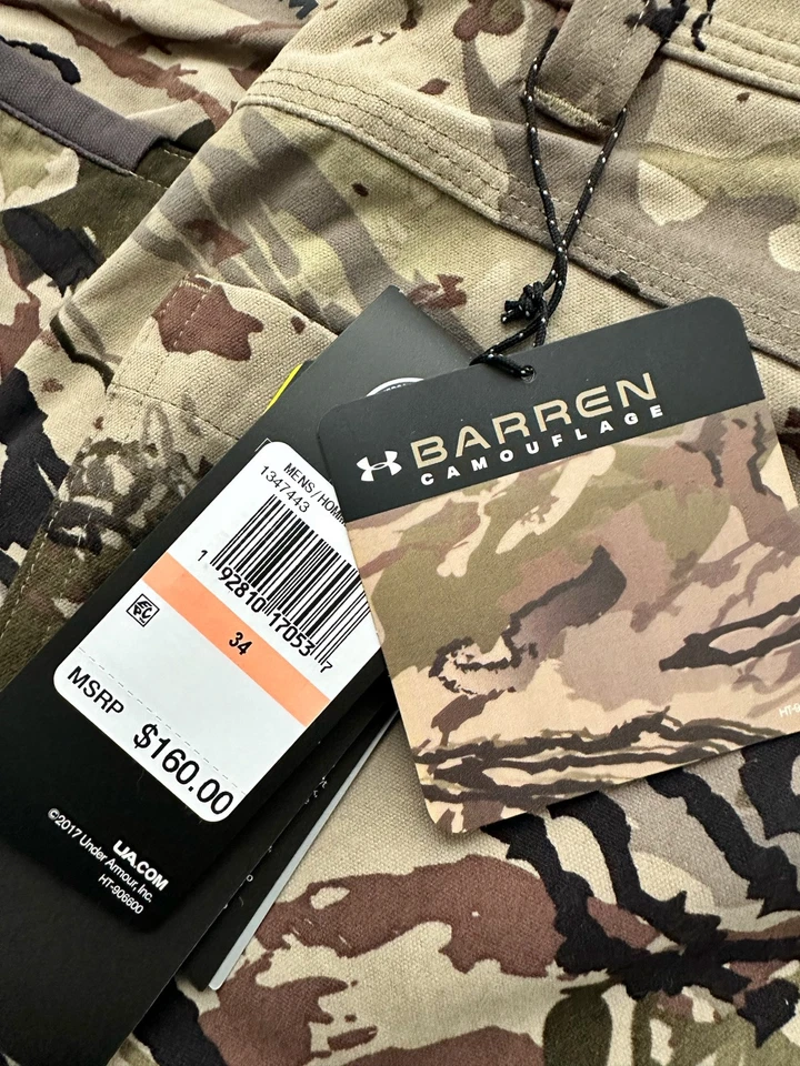 Under Armour STORM Barren Camo Tactical Hunting Cargo Pant Men 34x40 - Image 4 of 4
