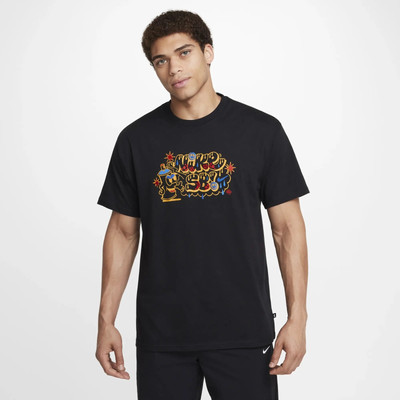 Nike SB Max90 Skate T-Shirt Large Black Multi Colour FZ6712-010