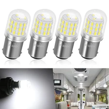 Qoope Non Polarity 1142 BA15D 1076 LED Bulb for RV, 1176 1004 Super Bright Wh...