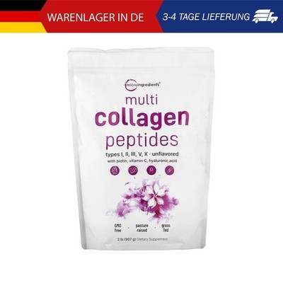 Micro Ingredients, Multi Collagen Peptides, Multi-Kollagen-Peptide, Typ I, II, I