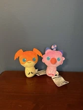 NEW SET 6” Digimon Adventure Round 1 Plush Patamon and Biyomon Piyomon US SELLER