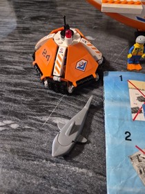 Lego City 7738 Coast Guard Helicopter & Life Raft W/instructions 