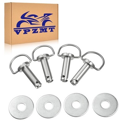 VPZMT Harley Fasteners Hard Saddle Bags Mounting Pin Stud 1.2*0.56, Sliver 