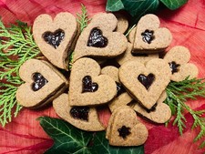 500 Gramm Linzer Herzen , Gebäck , Plätzche...