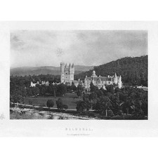 BALMORAL CASTLE Antique Photographic Print 1896 by George Washington Wilson