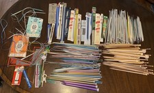 LARGE LOT Of KNITTING NEEDLES CIRCULAR NEEDLES CROCHET HOOKS  MORE
