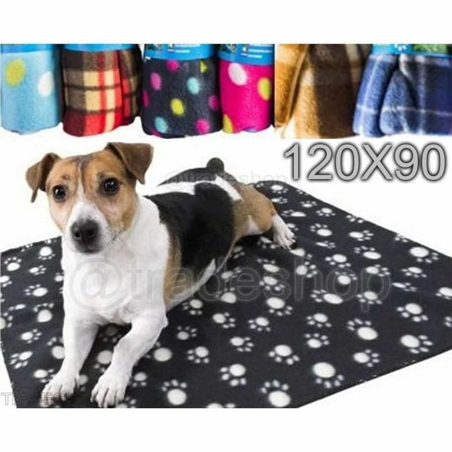 plaid coperta in pile per cane gatto cucciolo copridivano sedile auto 90x120 cm
