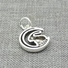 5pcs of 925 Sterling Silver Crescent Moon Rabbit Bunny Charm for Easter ...