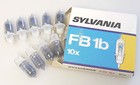 PRL) SYLVANIA LAMPADINE FB 1b 10x FLASH BULBS BOX AMPOULES LAMPADE PHOTO     