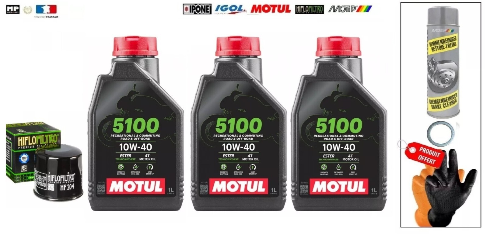 Fini les bruits moteur, kit vidange Motul pour Honda VT 750 DC